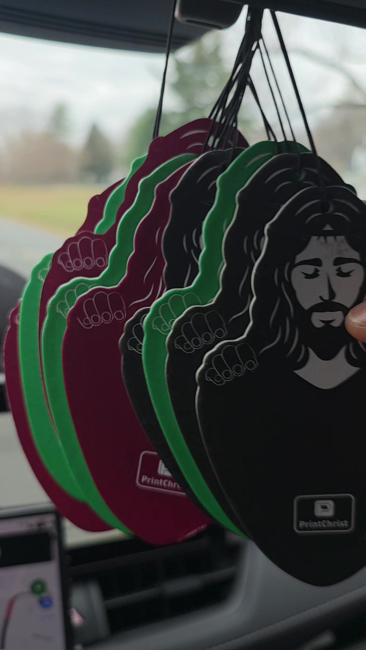 Jesus Car Air Freshener by PRINTCHRIST