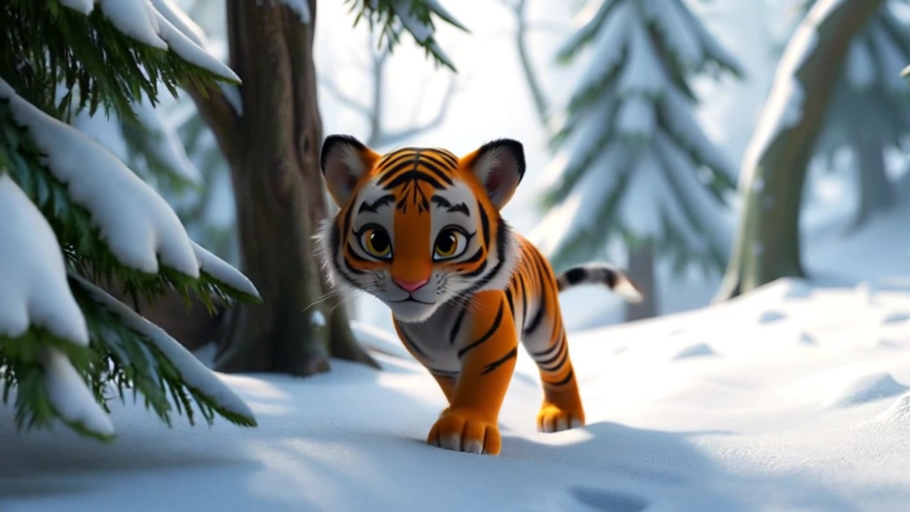 The Lonely Tiger's Winter Walk
