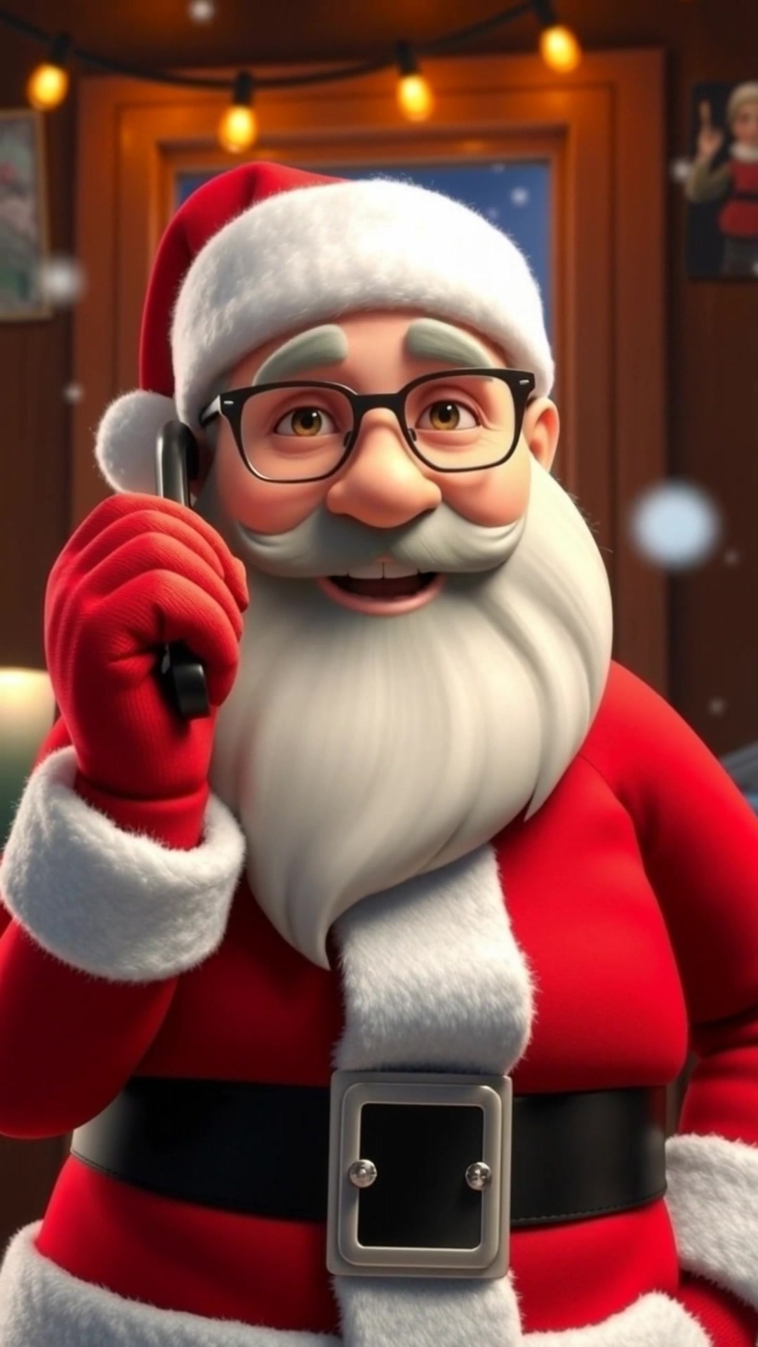 Santa Tells Billy He's on the Nice List!