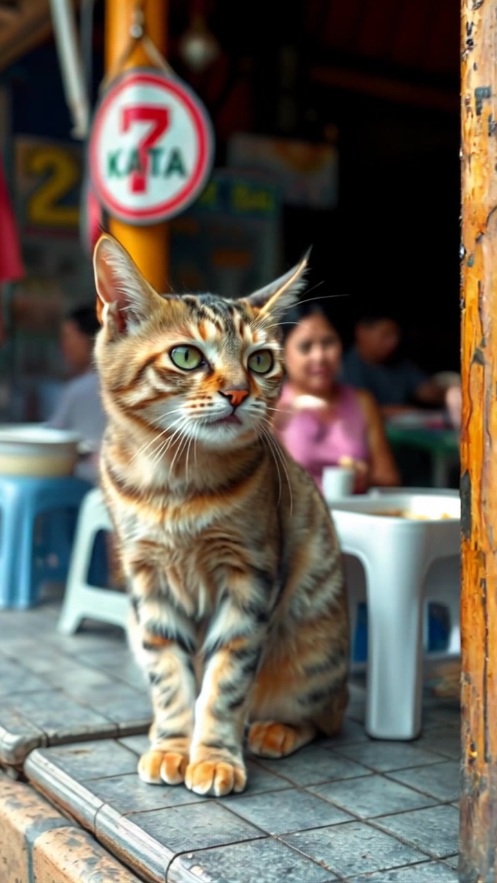 Kucing-Kucing Lucu dalam Berbagai Suasana