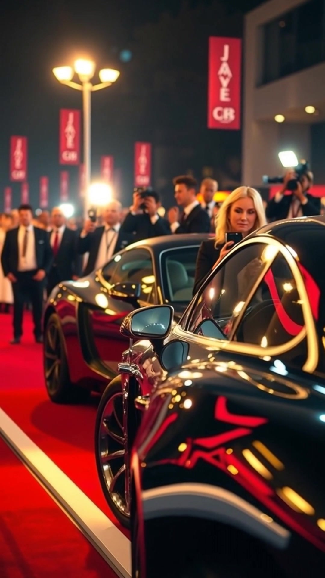 Red Carpet Majesty: A Superstar's Arrival