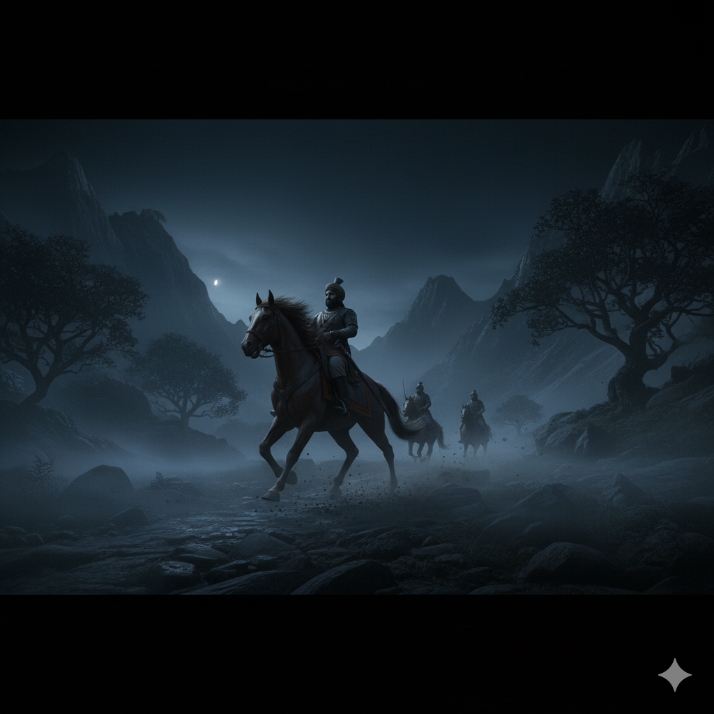 Echoes of Valor: Shivaji Maharaj in the Night
