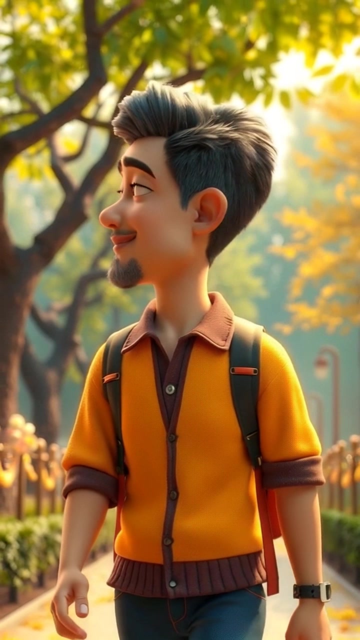 پارک میں بچے کا ہاتھی کے ساتھ کھیلنا