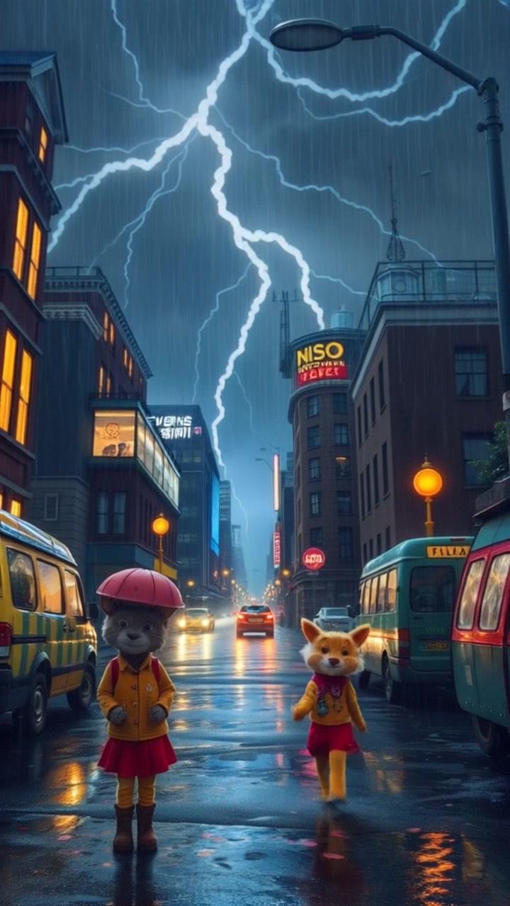 Stormy Showdown: Milo, Timmy, and the Mischievous Bruno