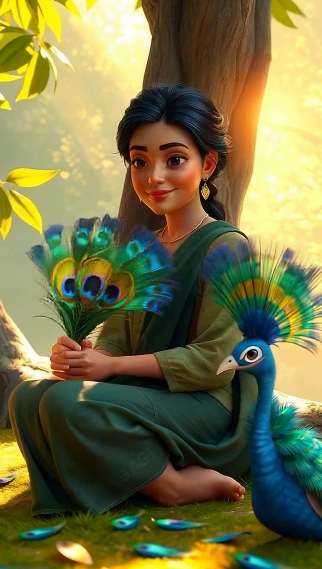 नानी और मोरनी की खूबसूरत दोस्ती