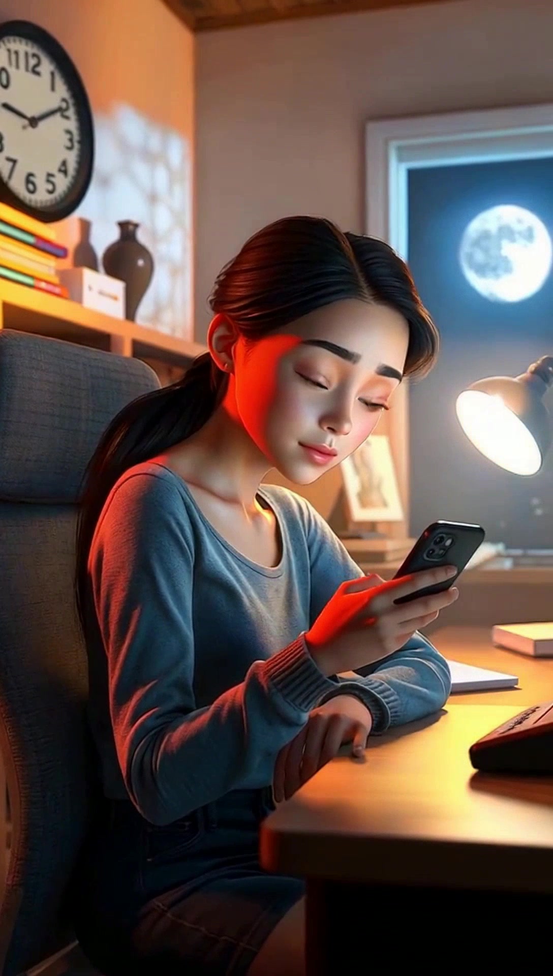 ऑफिस का तनाव: रात के बारह बजे