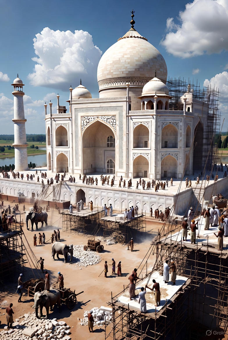 Building the Taj Mahal: A Workforce at Work
