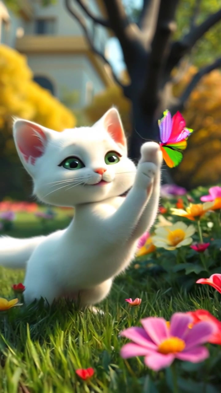 Snowy Si Kucing Putih: Juara Voli dengan Bola Benang!