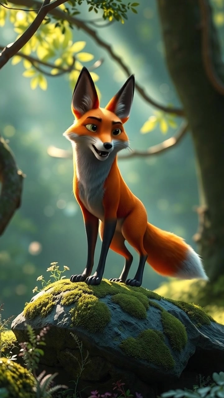 चतुर लोमड़ी और जादुई पत्थर की कहानी