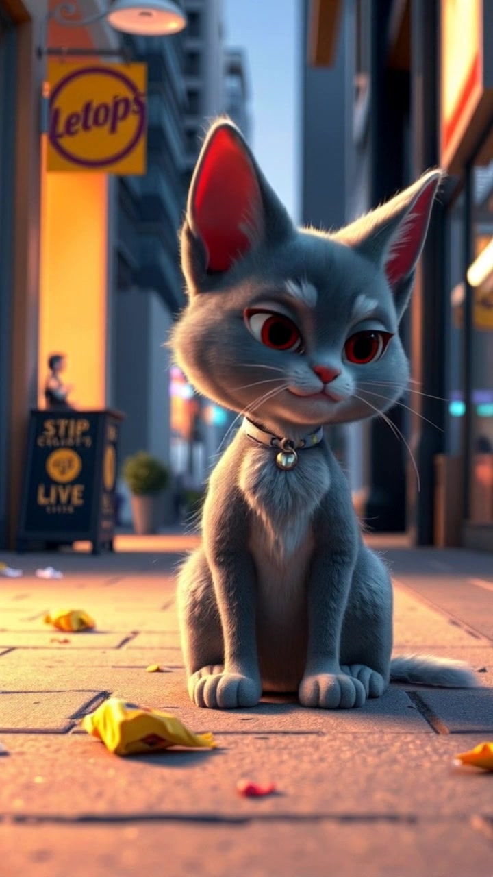 The Stray Cat and the Kind Old Lady