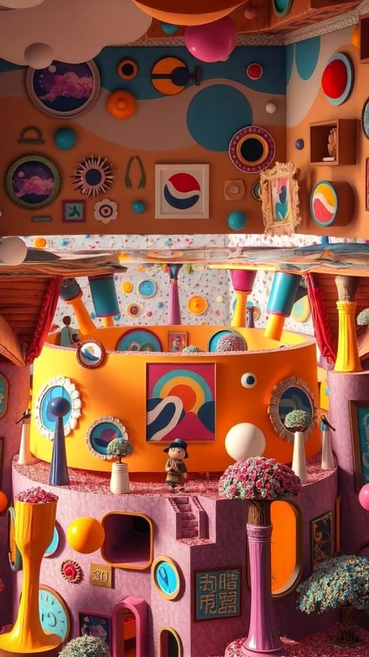 Carnival of the Upside-Down Doll: A Surreal 3D Journey