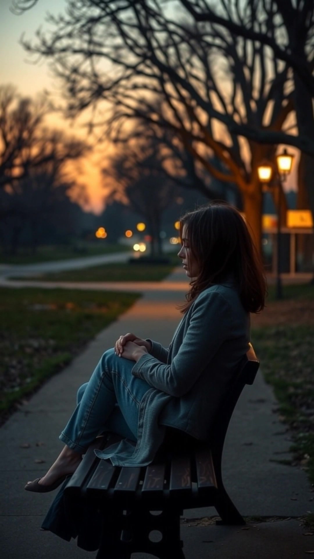The Girl at the Bench