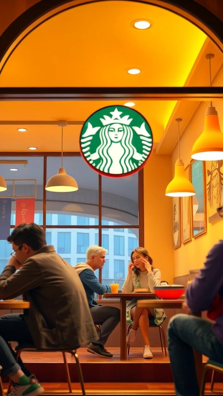 Panda Steals Starbucks Coffee and Escapes!