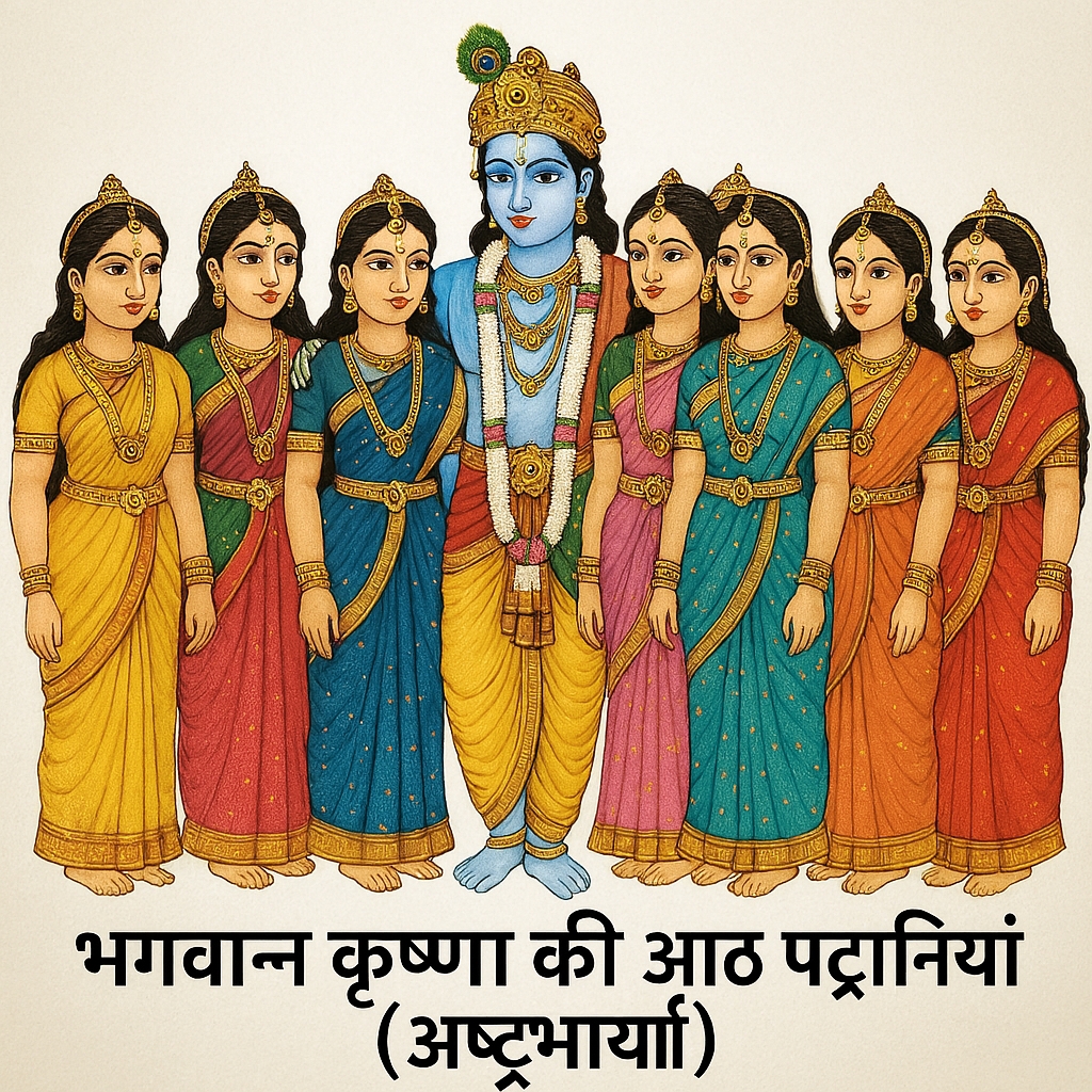 भगवान कृष्ण की आठ पटरानियों के अद्भुत रूप