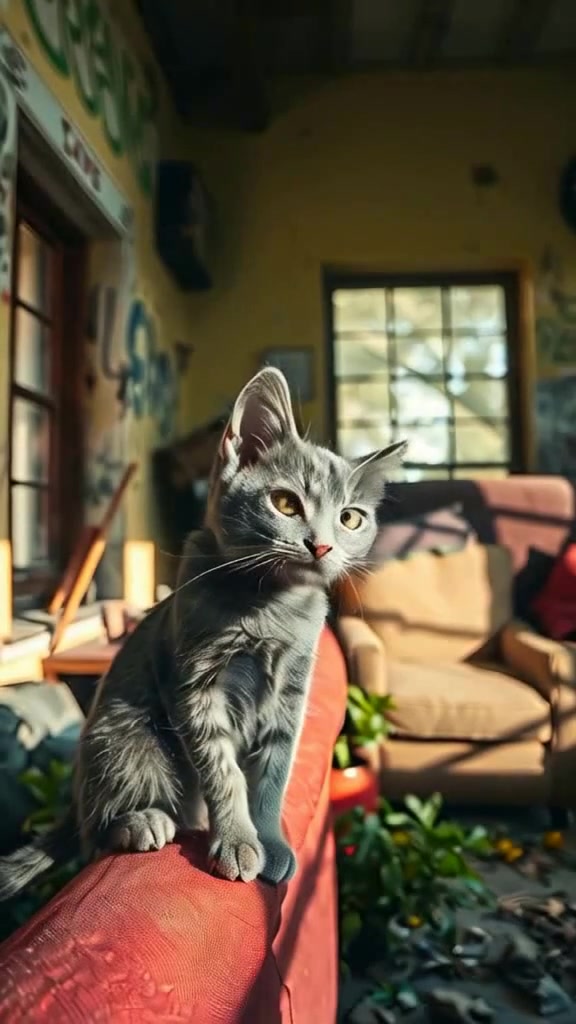 Whiskers Si Kucing Pembantu yang Lucu