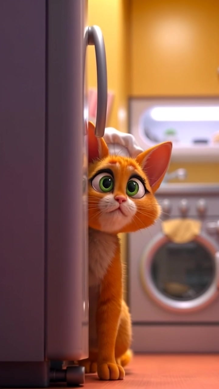 The Culinary Adventure of an Orange Cat