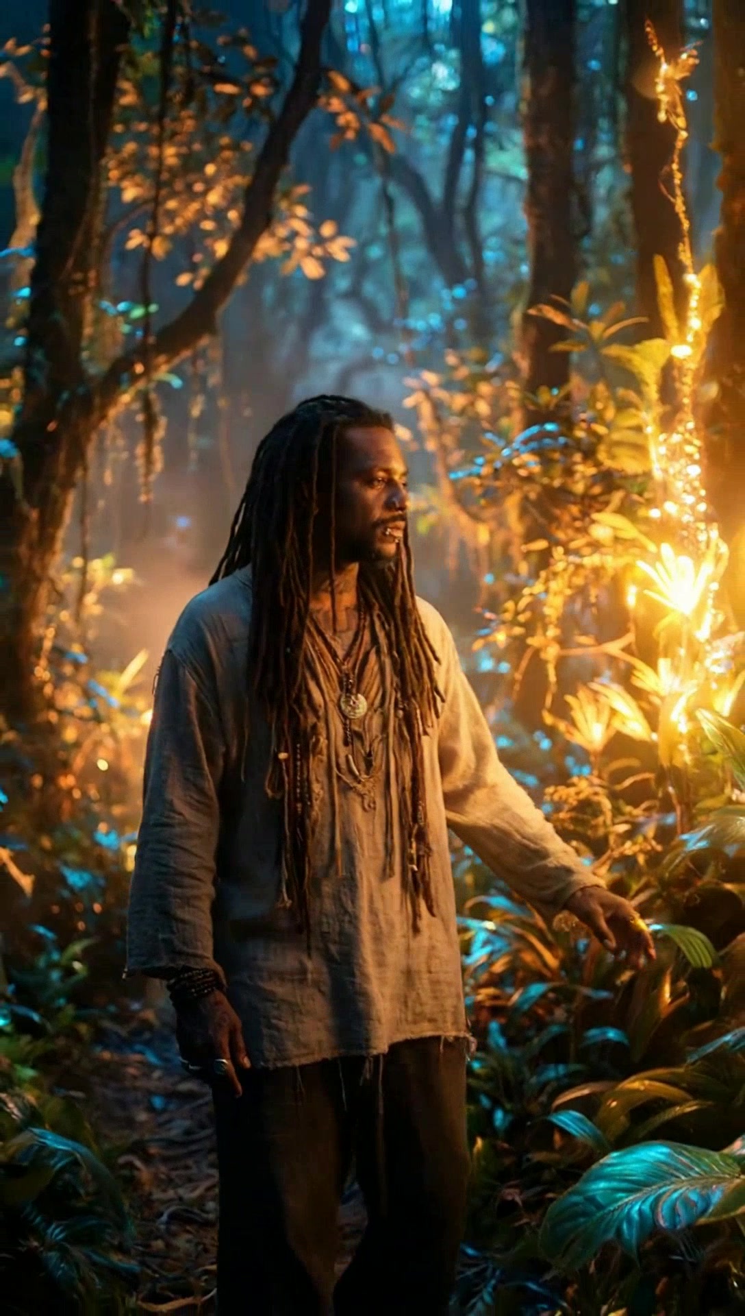 Rhythms of the Bioluminescent Forest