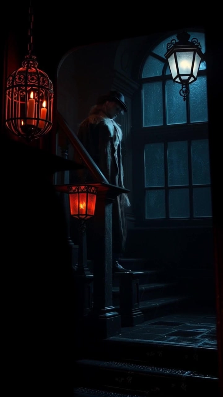 Witch's Sudden Entrance: A Girl Alone in Her House