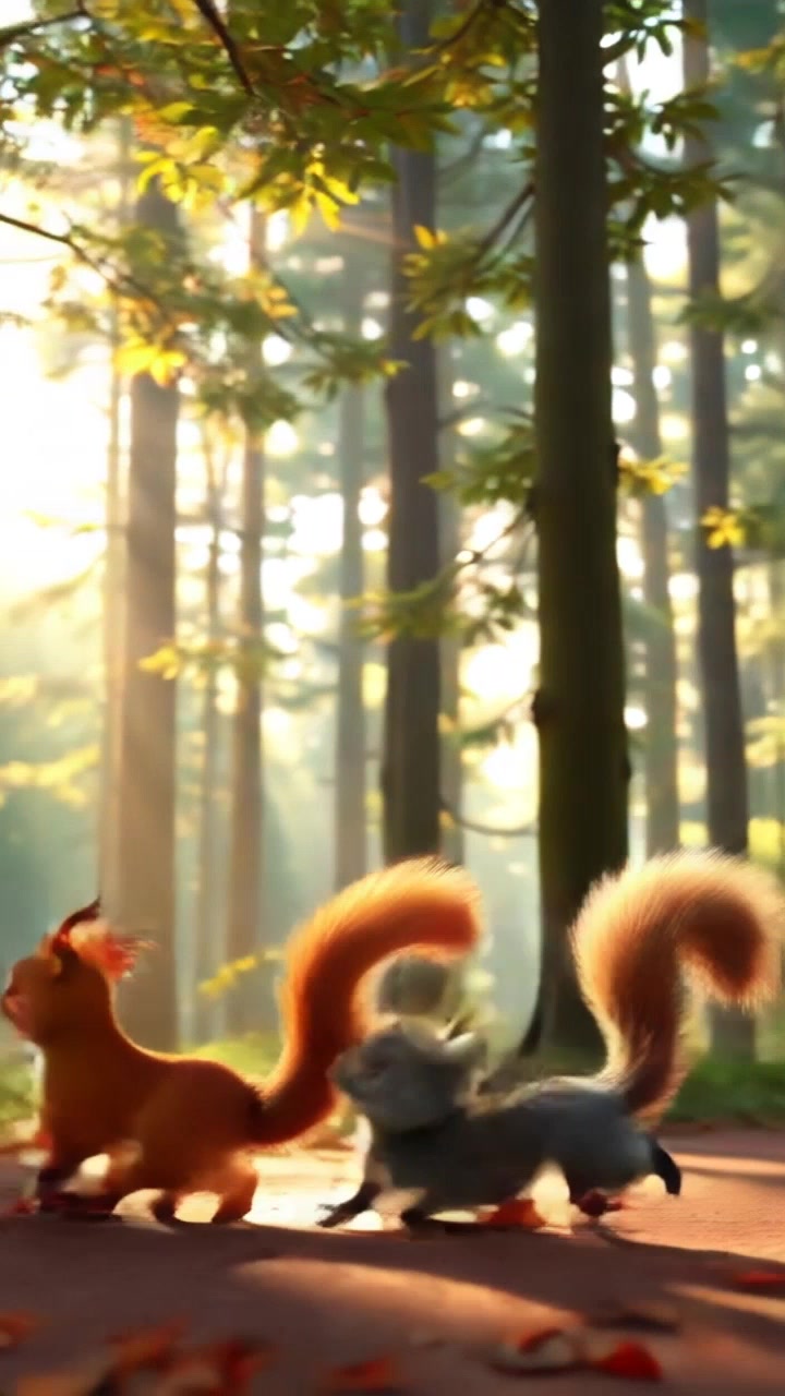The Squirrels and the Bluebird's Rescue