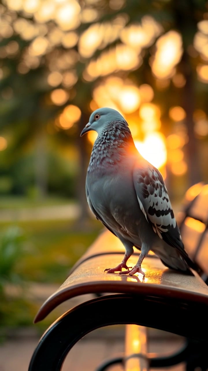 The Pigeon's Morning Vigil
