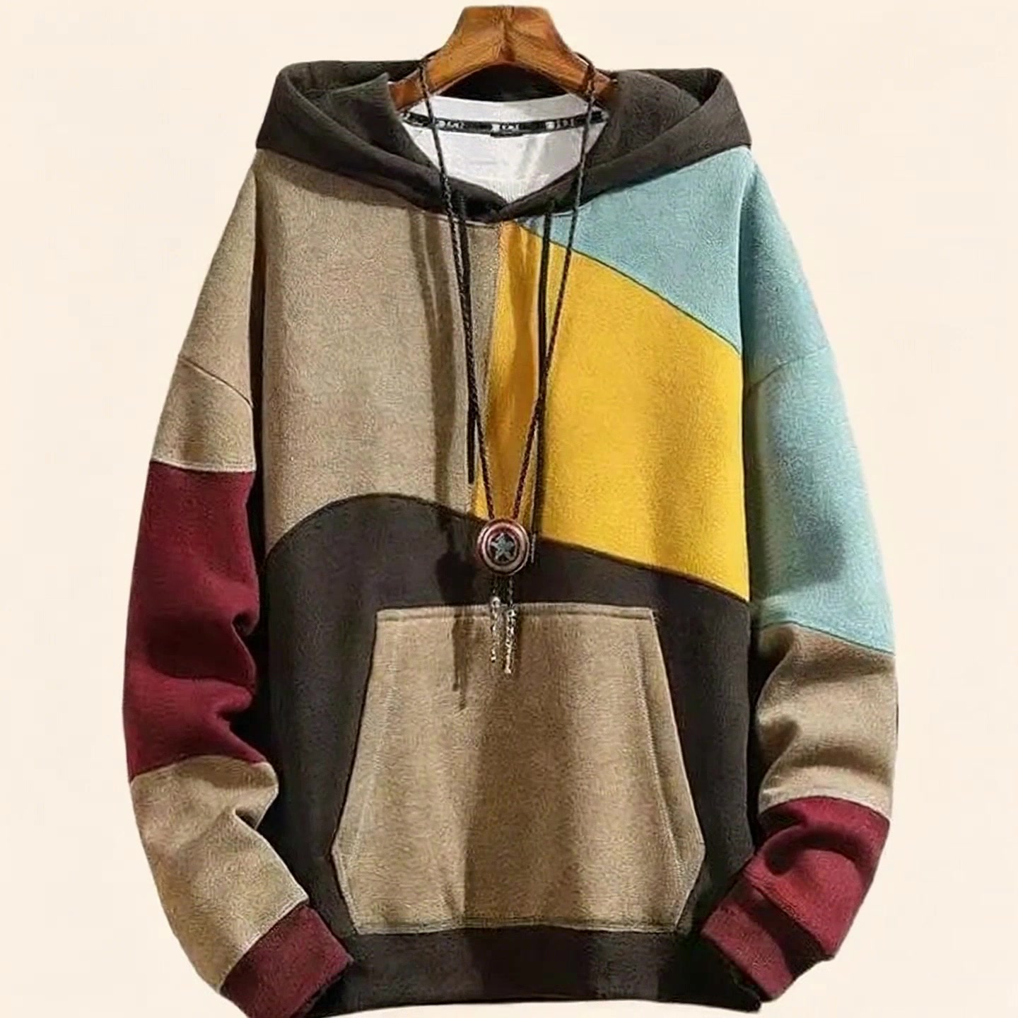 Stay Stylish and Cozy This Winter with Our Color-Block Hoodie