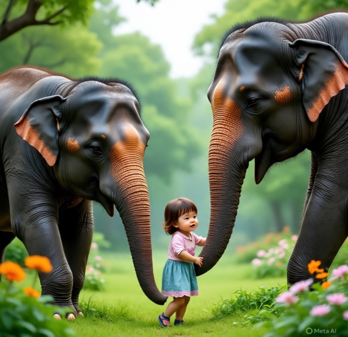 ہاتھی اور بچے کی دوستی
