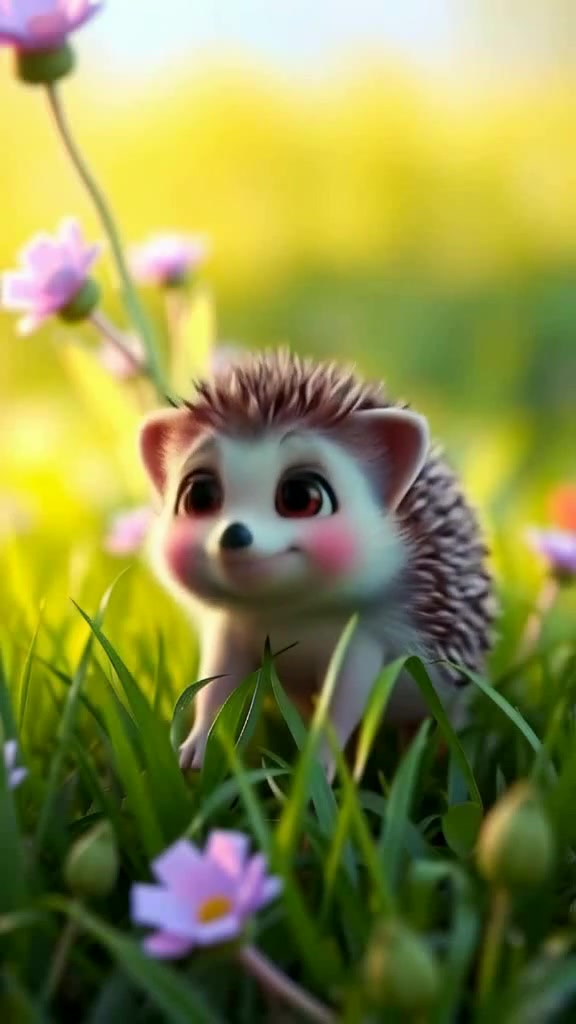 The Shy Hedgehog and the Friendly Butterfly