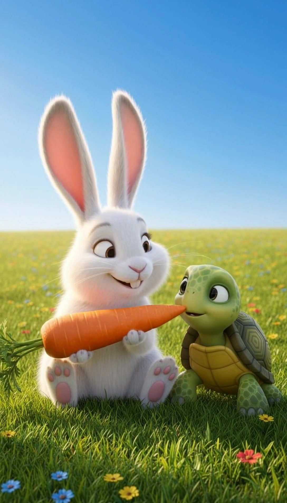Bunny and Turtle's Flying Carrot Adventure!