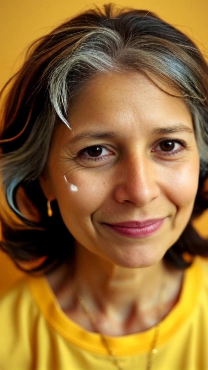 Subject: A close-up of a soft tear rolling down a cheek, capturing an intimate moment. Scene: A serene environment highlighting the emotion of gratitude, with gentle background elements blurred for focus. Style: Soft, diffused lighting creating a warm and inviting atmosphere. Motion: The camera slowly zooms in on the tear, accentuating its glistening surface as it glides down the cheek.