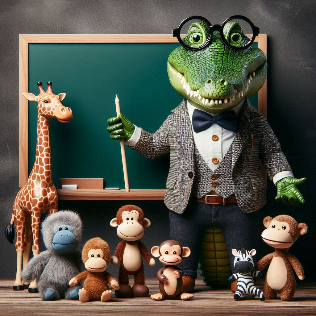 Professor Croc's Adorable Classroom Chaos!
