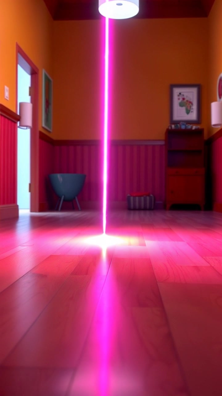 3D Cat vs. Laser: Hilarious Chaos! 😹✨