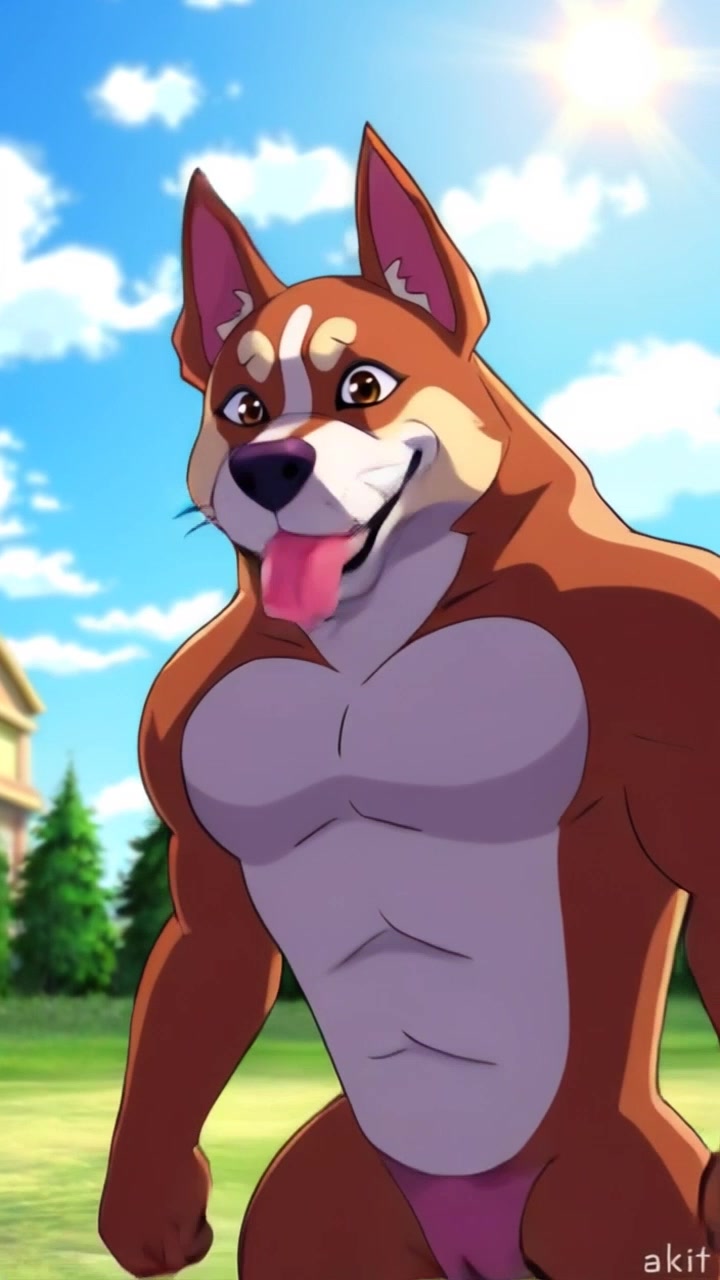 Musclebound Pup Indulges in Ice Cream Bliss