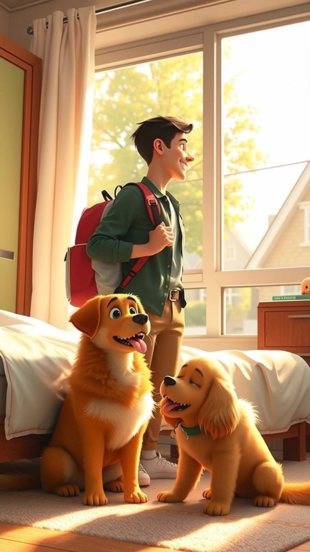 Adventure to School: A Boy and His Puppy!