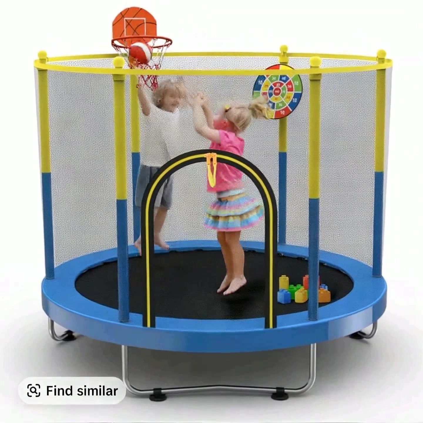 Safe and Fun 6FT Trampoline Adventure for Kids!