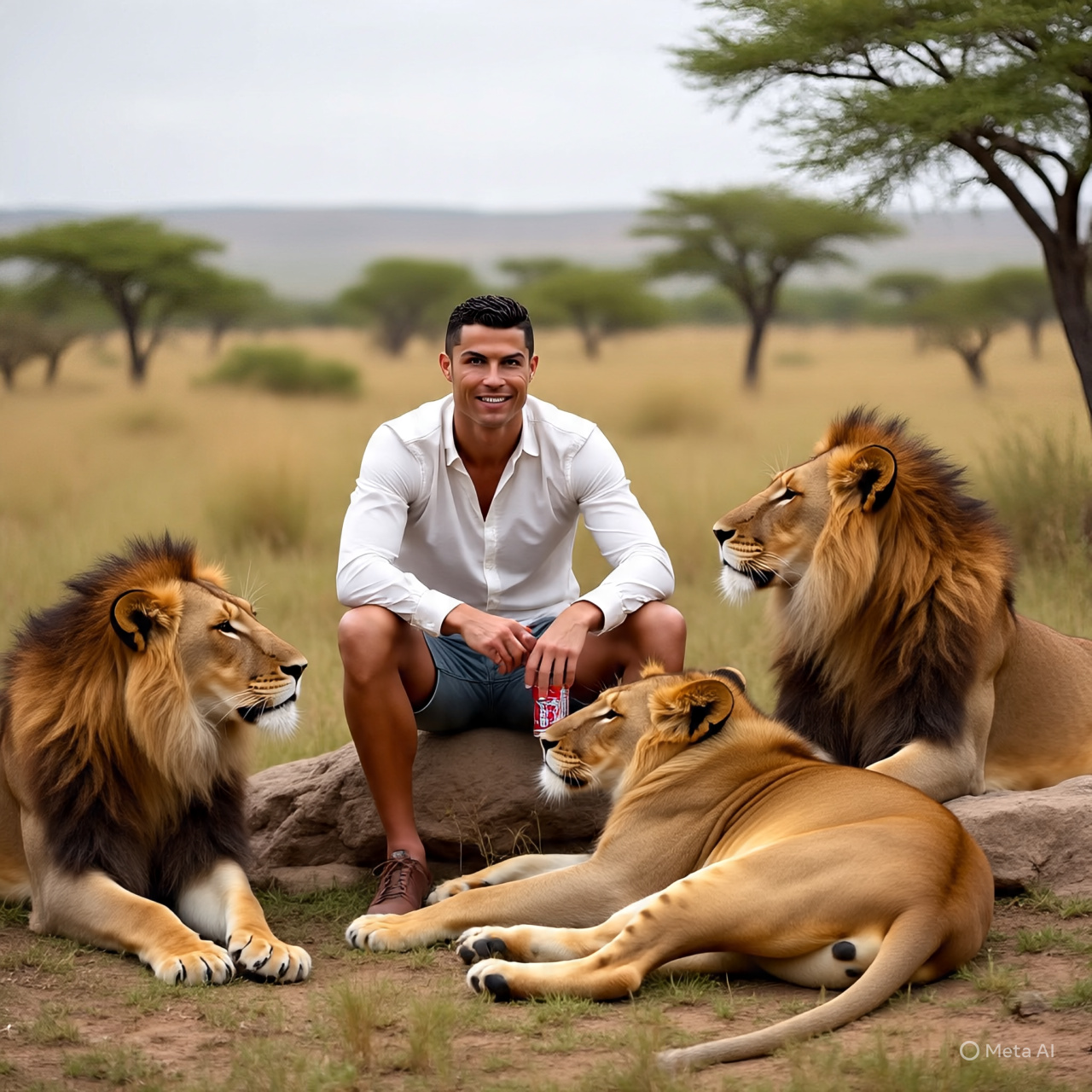 Ronaldo's Coke Hijacked by a Lion!