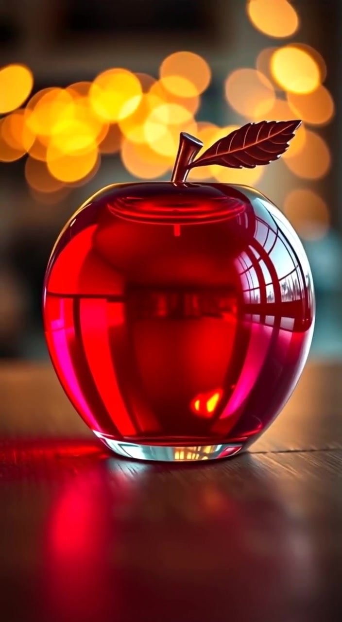 Hyper-Realistic Glass Fruit Slicing: ASMR Experience