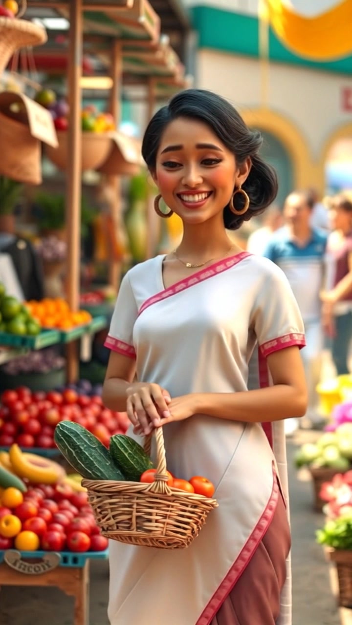 Cat Mischief at the Market: A Grand Lady's Grocery Adventure
