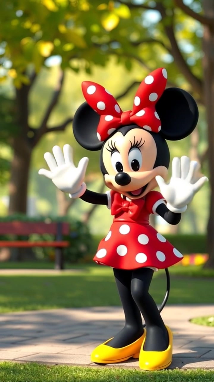 Minnie Mouse Says Hi to Sami!