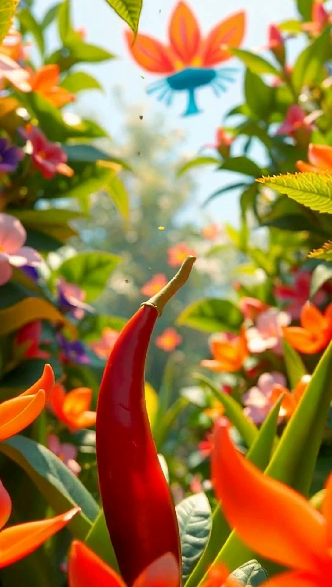 Parrot Takes on Spicy Chilli!