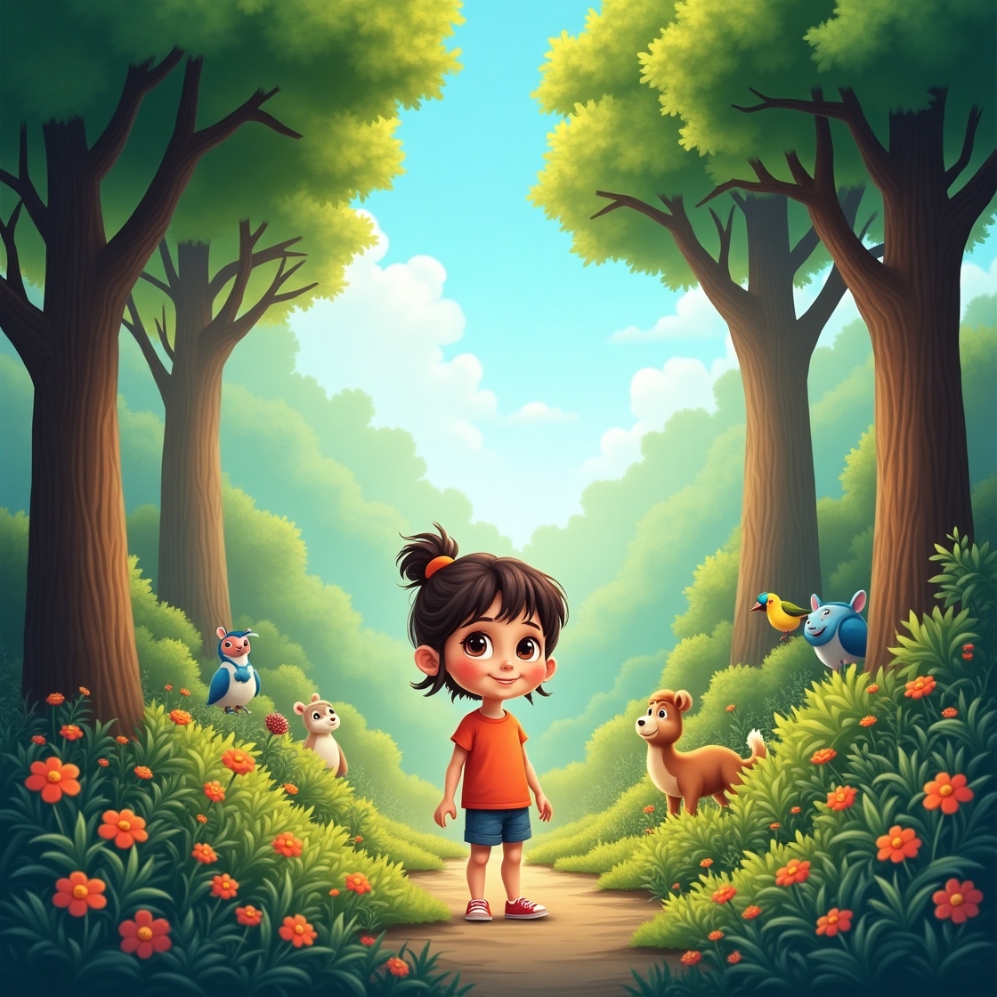 Baccha aur Jungle ke Prani