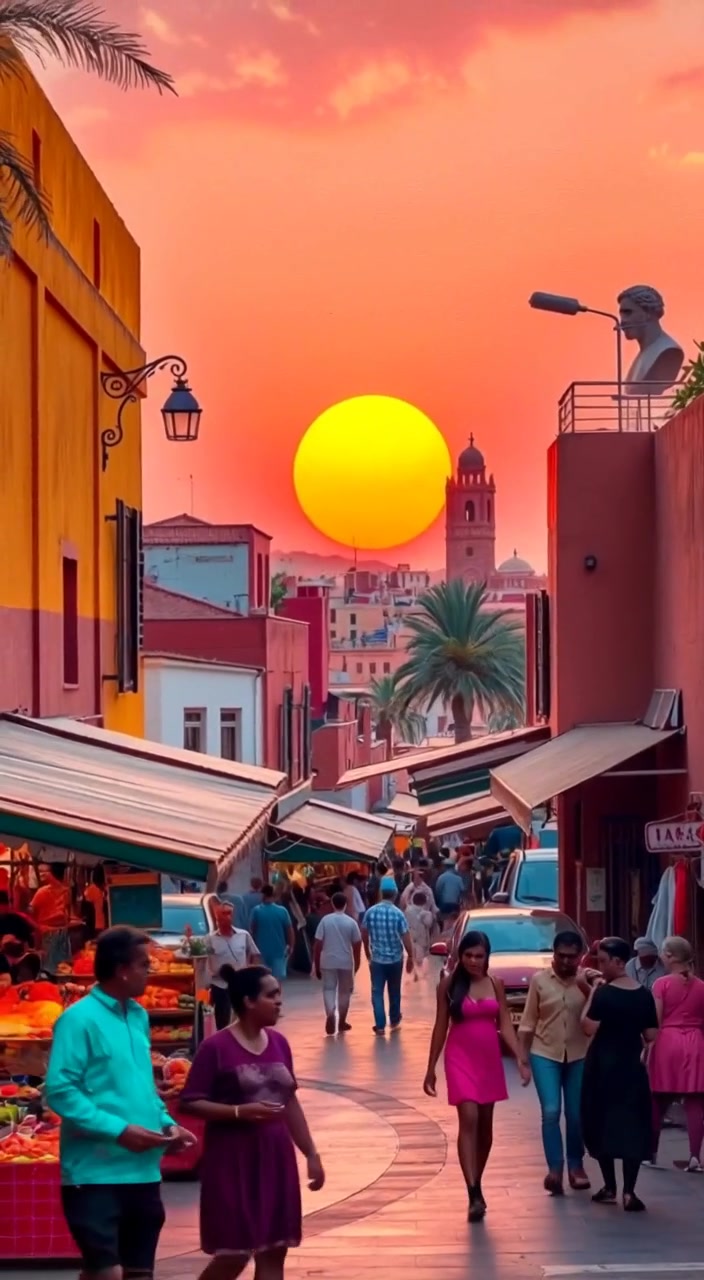 People stroll through a vibrant market in Marrakech, exploring stalls filled with colorful goods and local treasures.