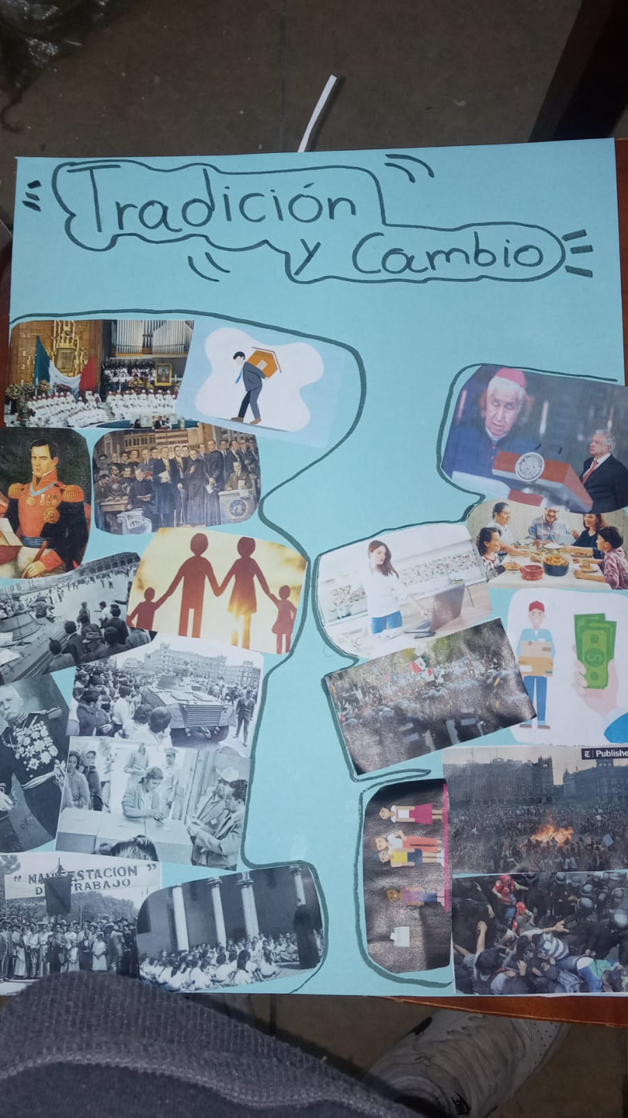 Tradición y Cambio: Un Collage Visual