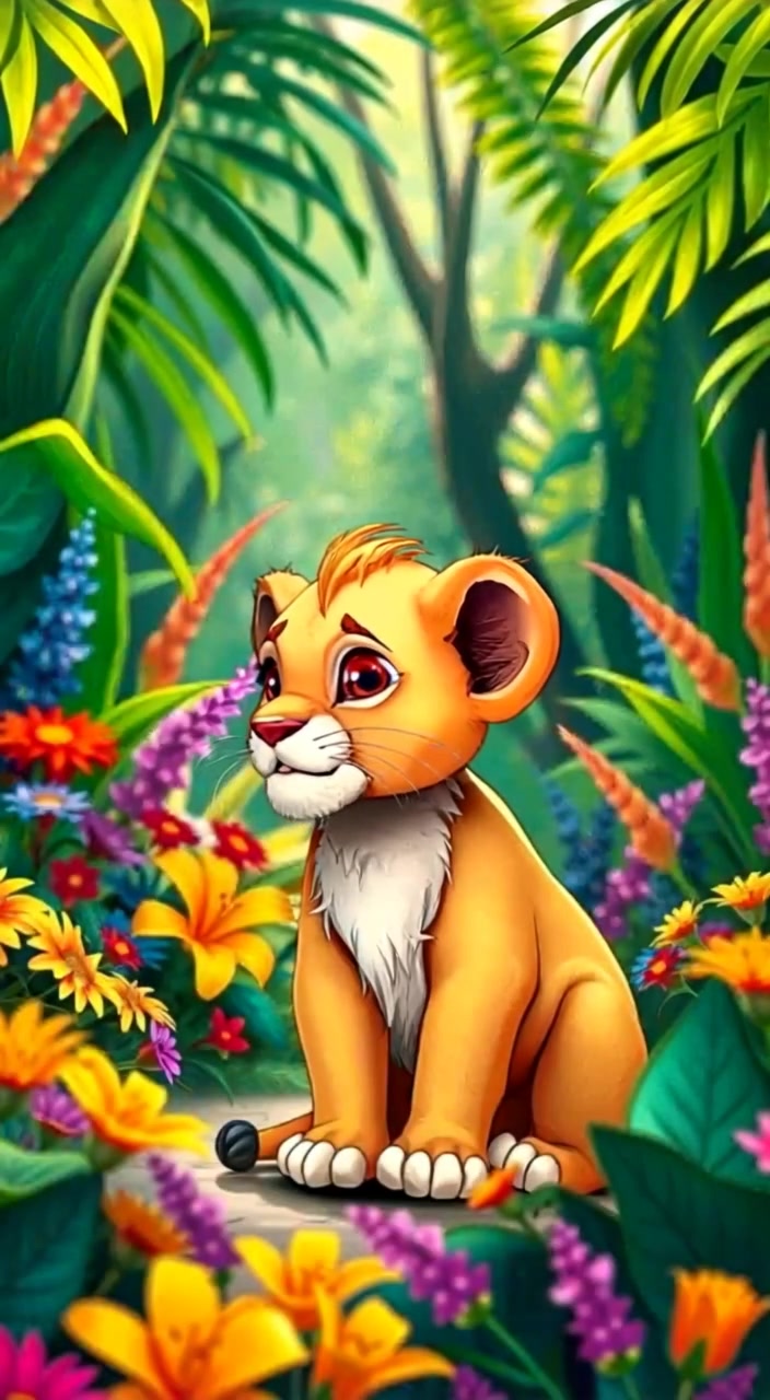 Baby Lion's Jungle Adventure!