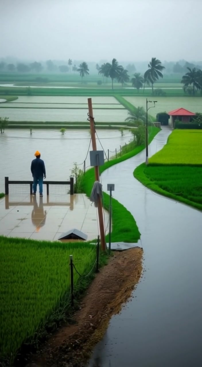 Punjab vich baarish naal sallaab di tabahi