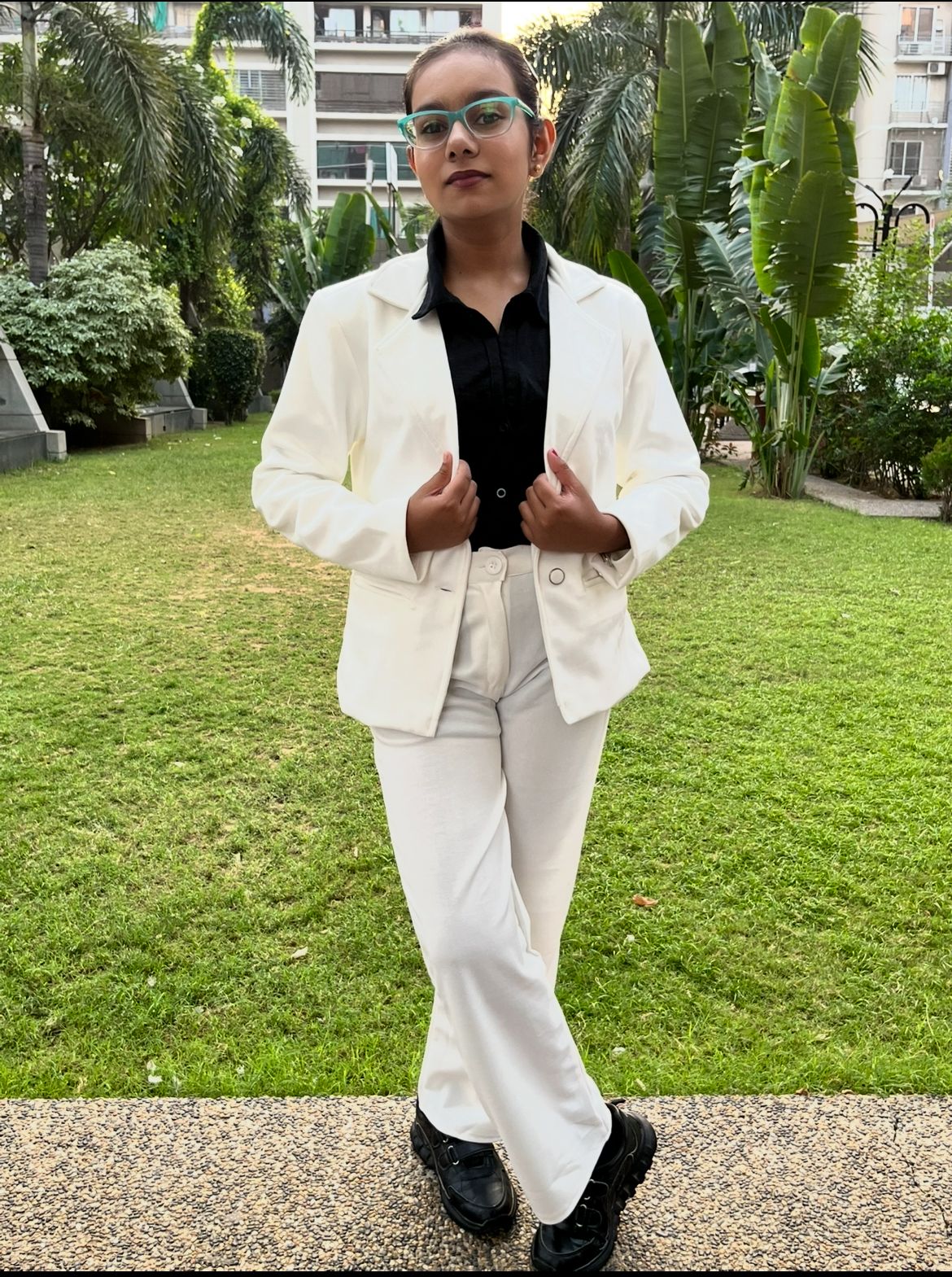 Girl Does Stunts Like James Bond with Sunglasses