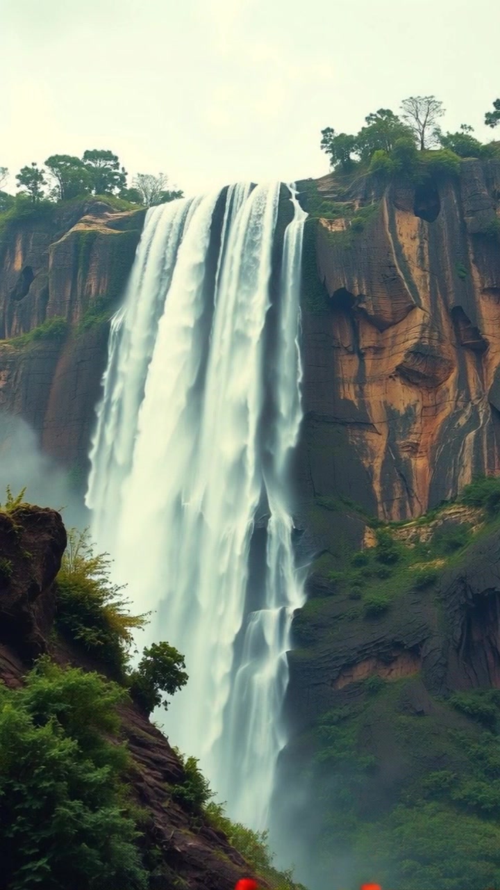 Pesona Air Terjun di Antara Pegunungan