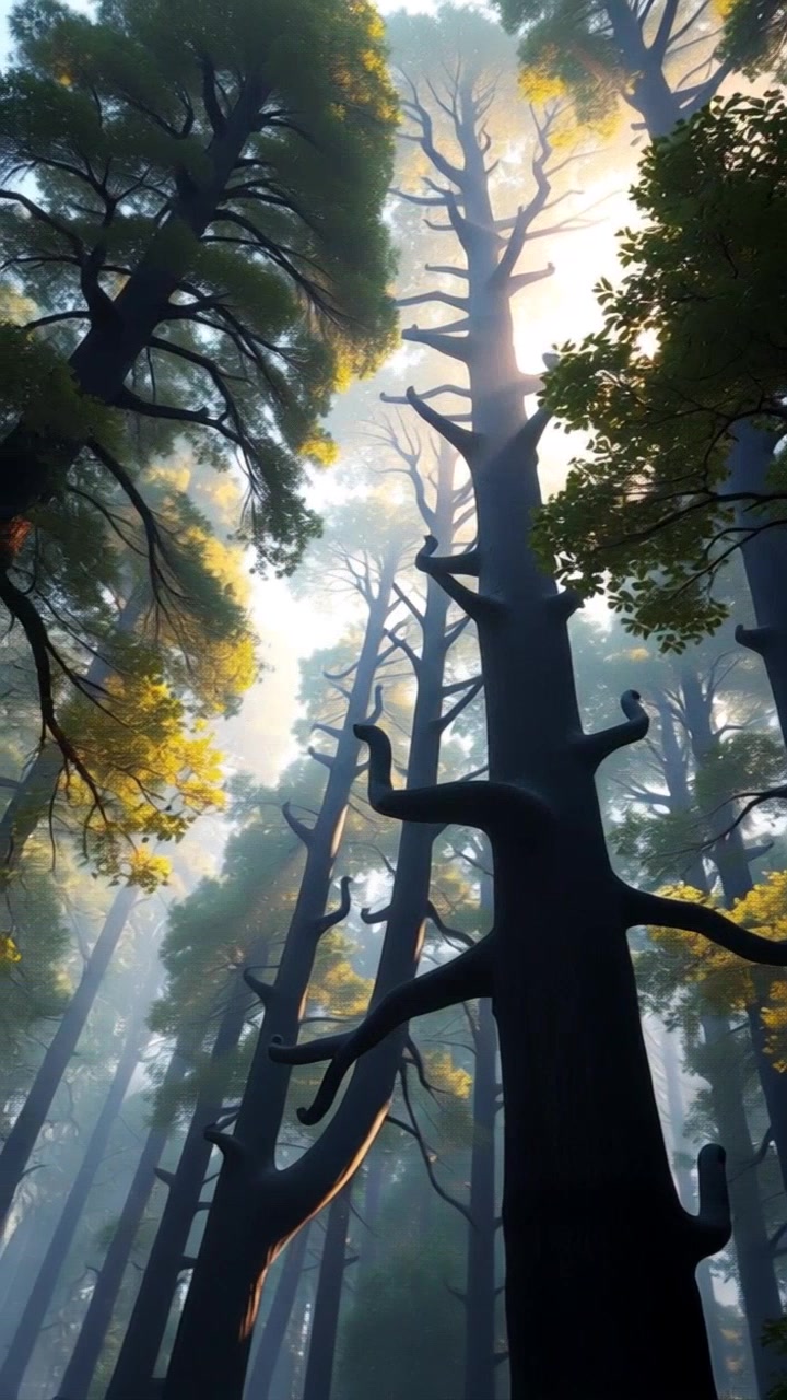 A Girl, a Cat, and Their Journey Through the Forest
