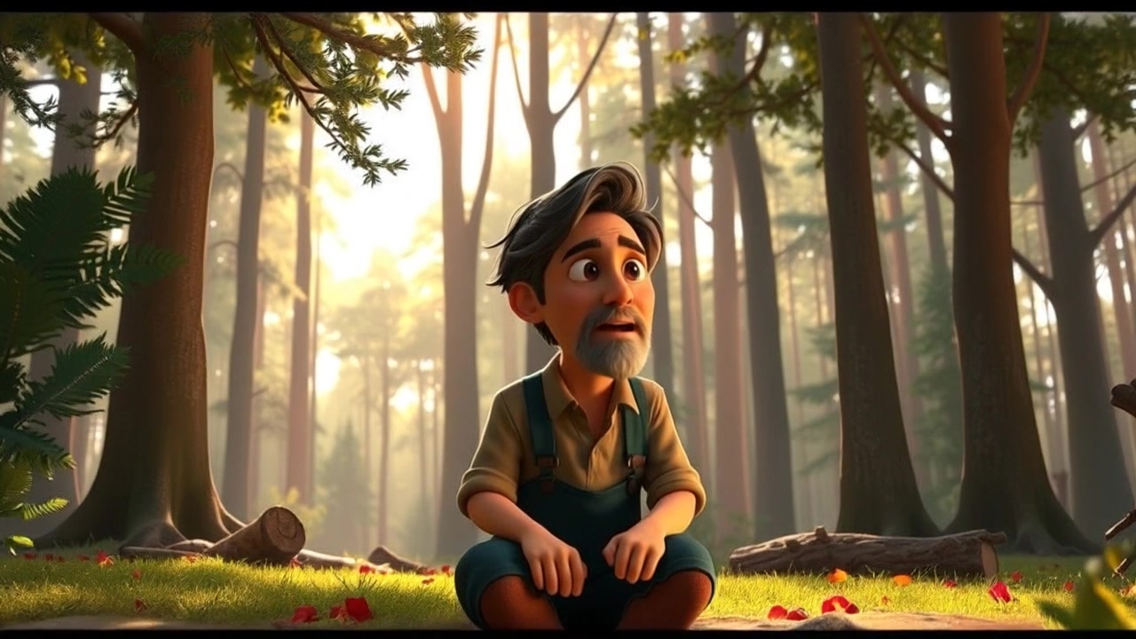 ईमानदारी का फल: लकड़हारे की कहानी