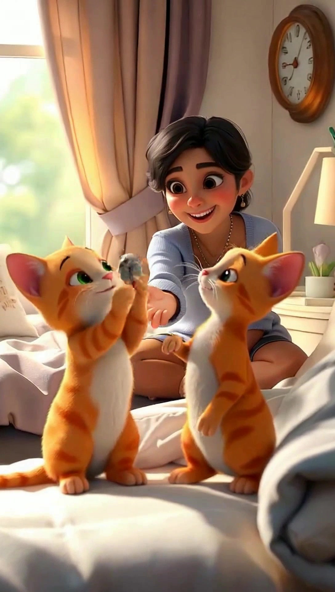 A Sweet Morning Surprise from a Loving Cat