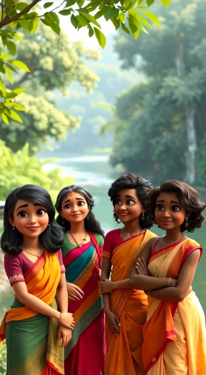 মাছ ধরা নিয়ে বান্ধবীদের মজা